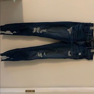 American Eagle Dark Wash Ripped Jeans